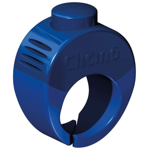 Clicino sormusnaksutin on toimintavarma ja miellyttävä ääninen, sininen.