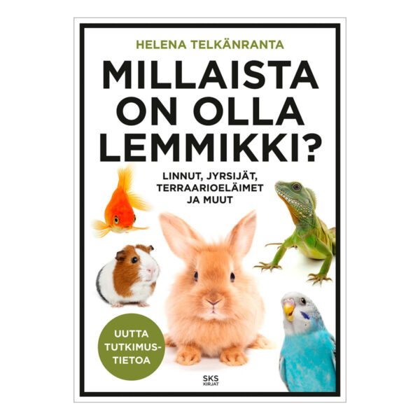 Kirja Millaista on olla lemmikki, kirjailija Helena Telkänranta.