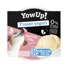 Koiranjäätelö pekoni, YowUp! Frozen Yogurt. 110 g suljettava purkki, säilytys huoneenlämmössä.