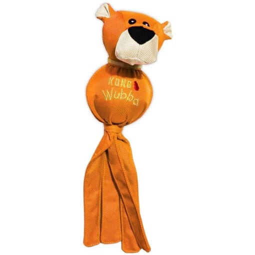 Koiran vinkulelu Kong Ballistic Friends, oranssi leijona.