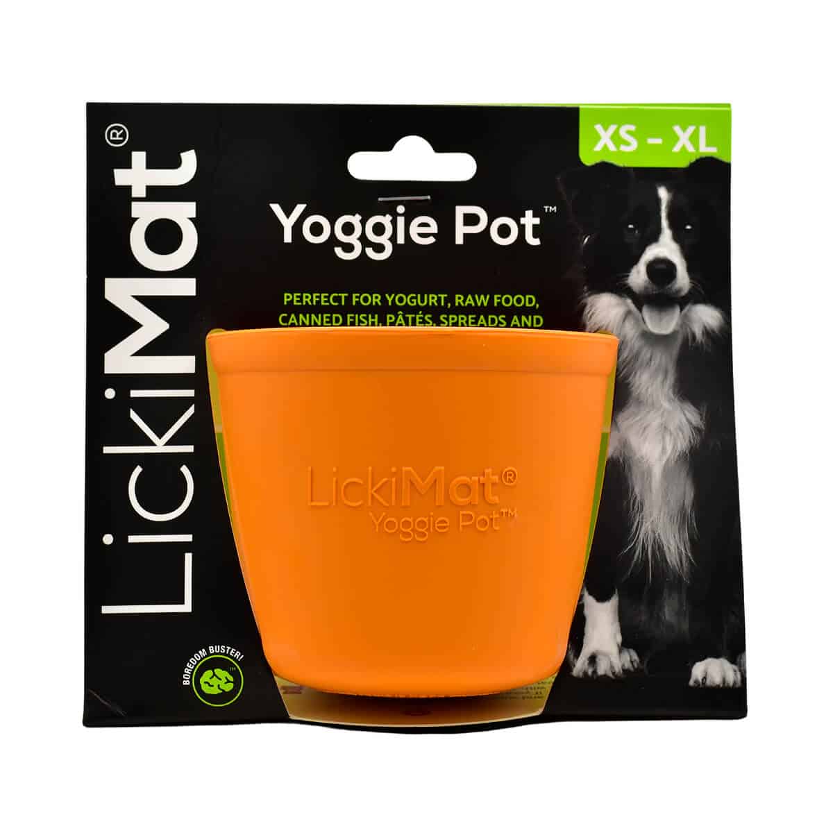 LickiMat Yoggie Pot aktivointikuppi, oranssi.