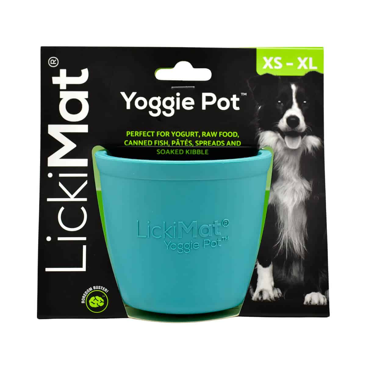 LickiMat Yoggie Pot aktivointikuppi, turkoosi.
