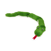 Nobby Käärme pehmolelu vingulla. Vihreä jättikäärme.