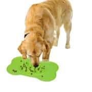 Nobby Slow Feeder aktivointimatolta kuivanappuloita syövä koira.