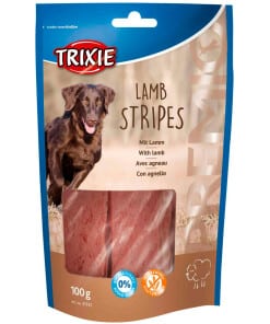 Trixie Lamb Stripes lammasfileitä myyntipussissa koirien kouluttamiseen.