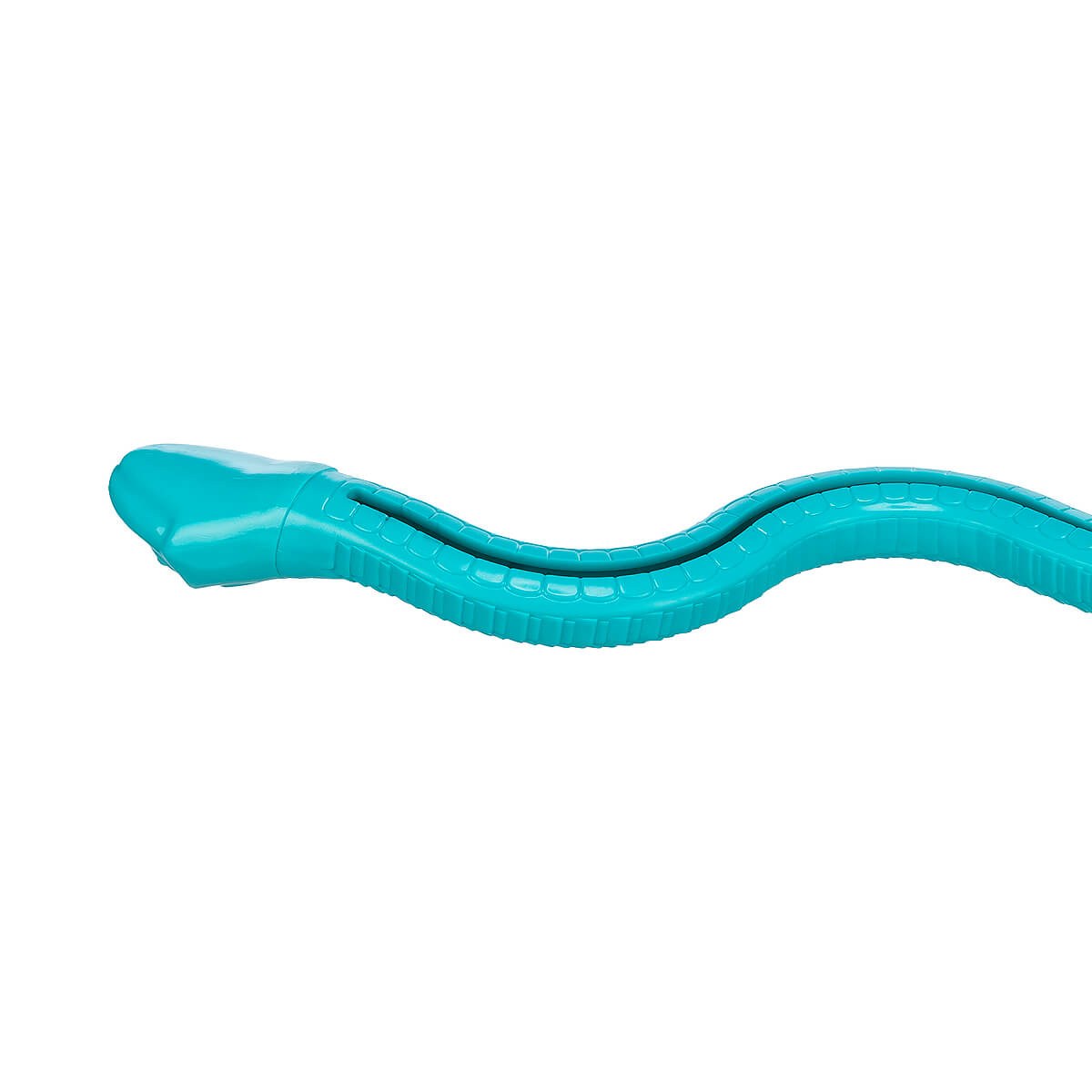 Trixie TPR Snake aktivointilelun vatsapuoli. Namilelun uriin voi piilottaa ruoka-aarteita.