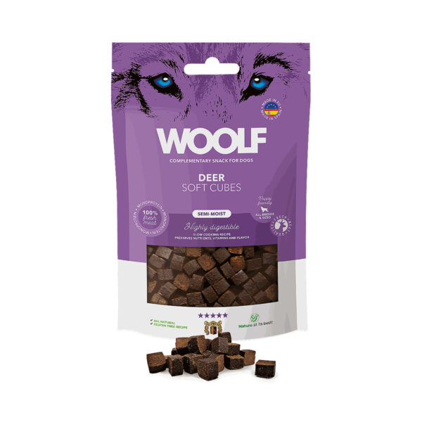 Woolf pehmeä Peurakuutio, 100 g myyntipussi.