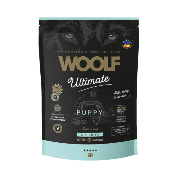 Woolf Ultimate Puppy pentunappula 1 kg pussi.