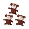 ZippyPaws Miniz pehmolelu apinat, pakkauksessa 3 kpl.